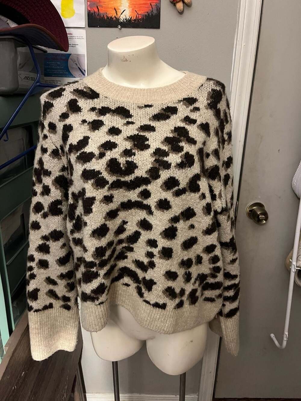 H&M Leopard Print Sweater